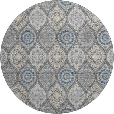 Premium Machine Washable Prisco Gray Rug