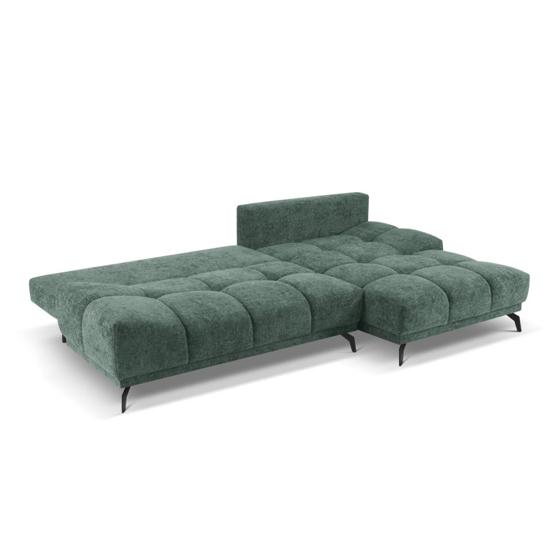 Cuthrell 5 Seater Sofa Bed, Right Hand Facing, Green
