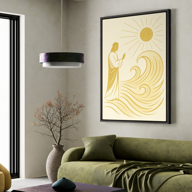 Art mural encadré sur toile, H 36 po x l 24 po, Noir