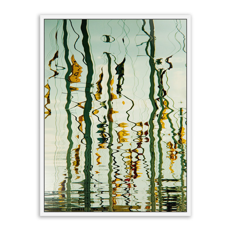 Wired Print by Geoffrey Baris, White Framed, 40" H x 30" W x 2" D