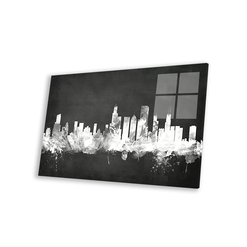 Chicago, Illinois, États-Unis, impression sur verre acrylique, H 16 po x l 24 po x P 0,25 po