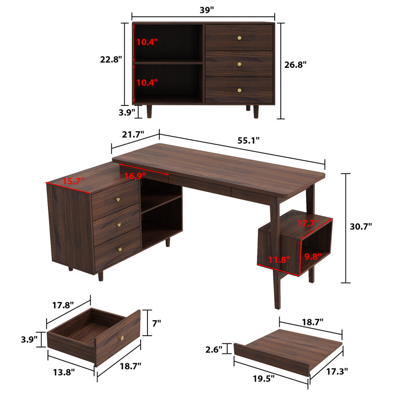 Muldowney L-Shaped Computer Desk