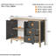 Powellsville 110cm Solid Wood Sideboard-76940793