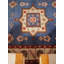 Tapis d'intérieur rectangulaire oriental fait main en soie et laine blanc aqua, noué à la main-1024605739