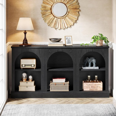 Tribesigns Farmhouse 3-Tier Wood Console Table