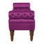 Banc de chambre rembourré en velours-788631594