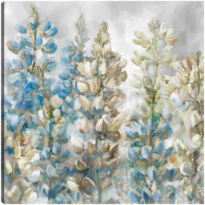 «Spring Blues» par Studio Arts, reproduction d'art sur toile, H 41 po x l 41 po x P 1,5 po, Toile tendue