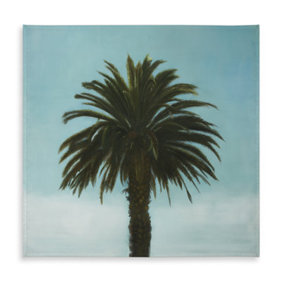 Tropical Palm Tablecloth - Trees Coastal Blue Indoor/Outdoor