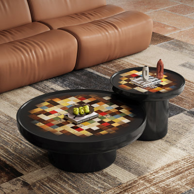 Table basse ronde de style italien
