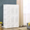 Armoire portative pour garde-robe, armoire de chambre pliante, rangement pour vêtements avec 11 compartiments cubiques, tringle à vêtements, portes magnétiques