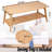 Table basse Markael entièrement assemblée en bambou pliable
