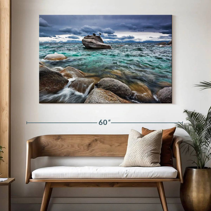 Onde de tempête Alvord Lake Tahoe, H 34 po x l 51 po
