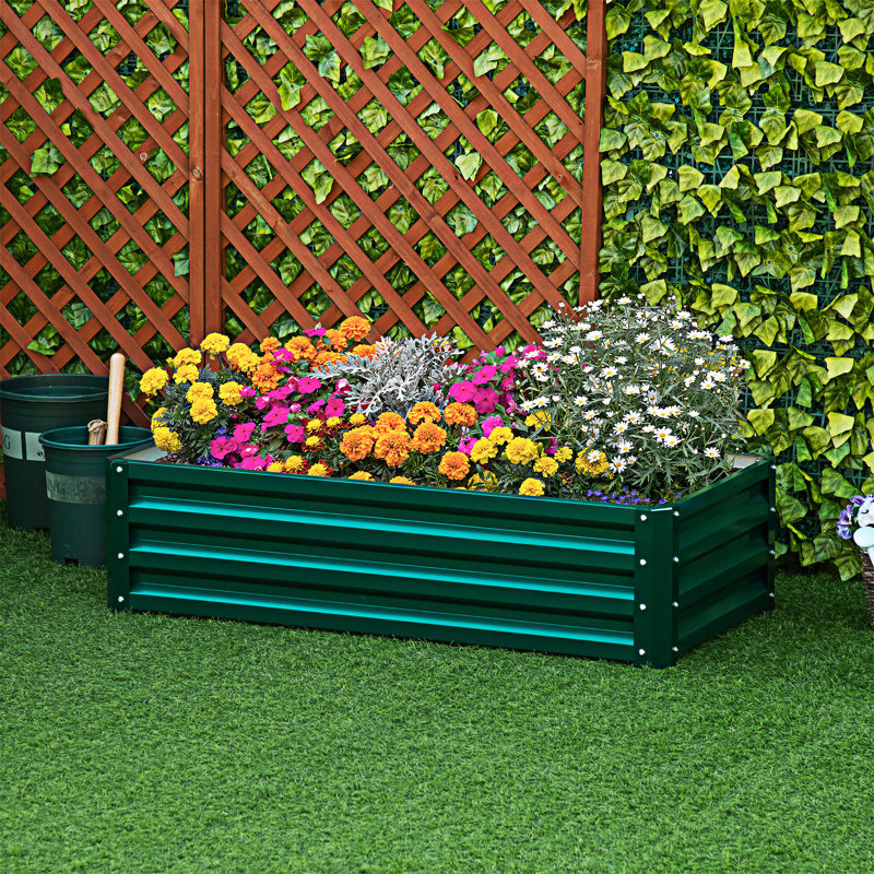 Raised Garden Bed Planter Box, Green