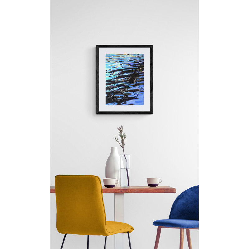 Pontoon Footbridge Fowey Harbour Print by Alan Weston, 21.25" H x 17.25" W x 0.875" D