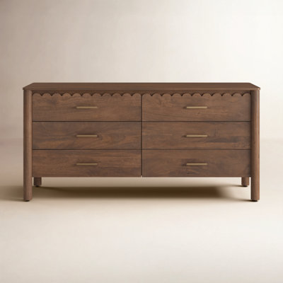 Lola Solid Wood 63'' W 6 - Drawer Dresser