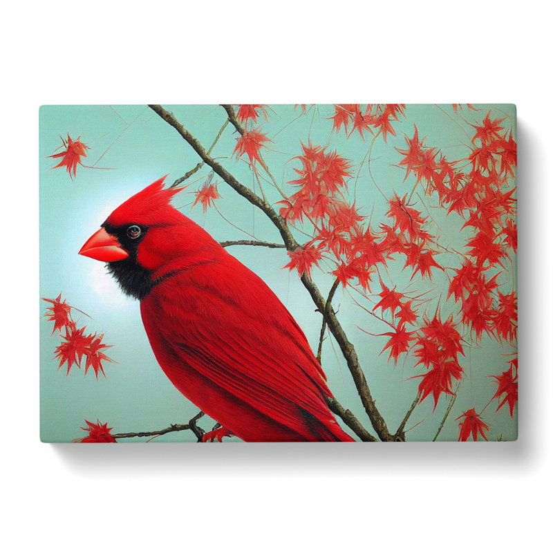 Cardinal Bird Vol.13 - Wrapped Canvas Painting, 40cm H x 60cm W x 3cm D