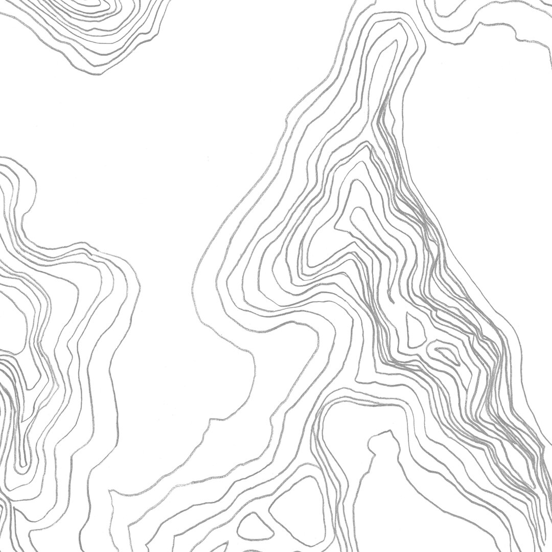 Leinwandbild Topography Shape IV von June Erica Vess