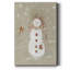Lin bonhomme de neige II - impression sur toile tendue-1604688289