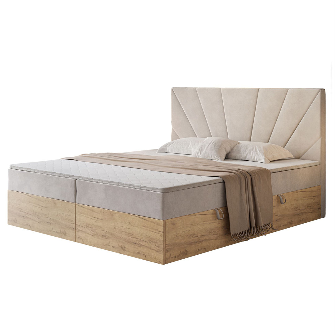 Boxspringbett Loric mit Topper