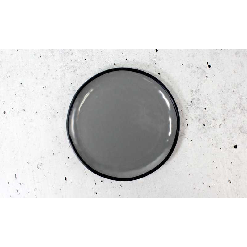 Marl 28cm Melamine Dinner Plate, Grey 