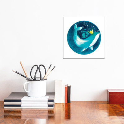 Magic Whale II by The Cosmic Whale - Wrapped Canvas Gallery-Wrapped Canvas Giclée