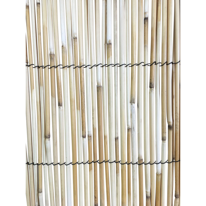 Panneau de clôture roulé en roseau naturel, H 36 po x l 168 po x P 0,25 po
