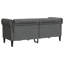 Canapé Chesterfield Winston Porter 2 places en tissu gris foncé-484230854-484230853