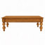 Rectangular Wooden Coffee Table With Storage Drawer, Vintage Cocktail Table With Solid Wood Gourd-Shaped Legs For Living Room,No-Tools Assembly