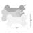 Assorted 20" H Cotton Bone Shaped 3-Piece Christmas Stocking Set