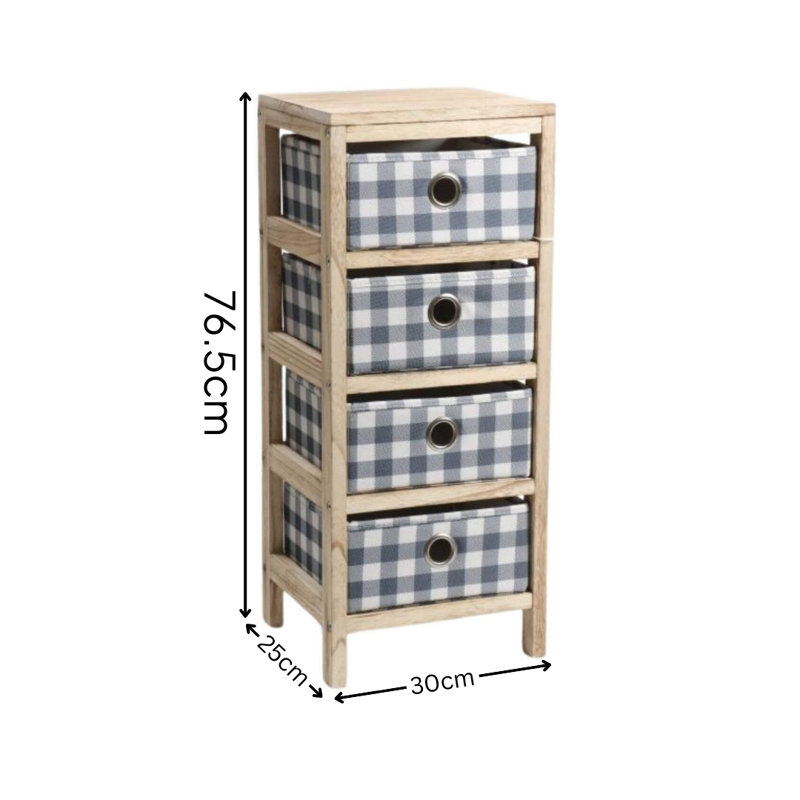 Shadybrook 4 Fabric Drawer Storage Unit