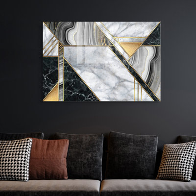 Elegant Tempered Glass Painting, 17.7 x 25.6 inches | 100% Tempered Glass, Thickness: 0.16 inches | Stunning Wall Art for Home Decor, Perfect for Living Room, Bedroom & Office Spaces, Durable & Easy to Clean