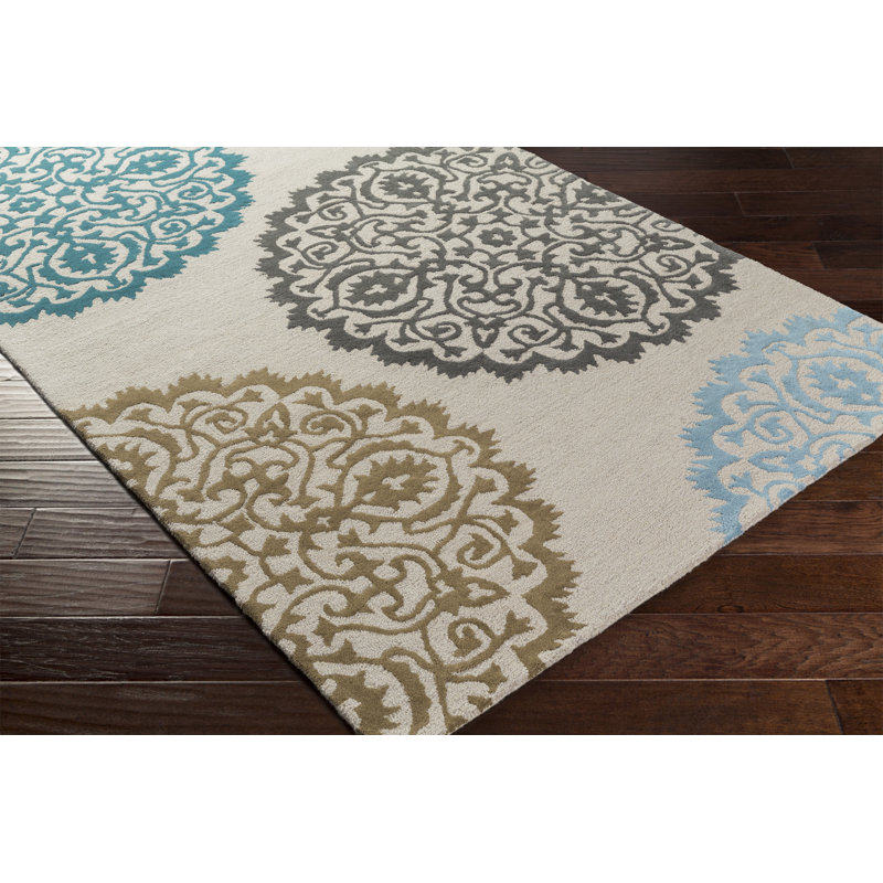 Peden Wool Geometric Indoor Rug, Rectangle 9' x 13'