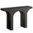 47” Modern Black Console Table For Entryway & Behind Sofa – Narrow Hallway Table With Arched Base