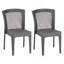 Chaises d'extérieur polyvalentes empilables avec matériaux durables et design élégant, ensemble de 2-869514675