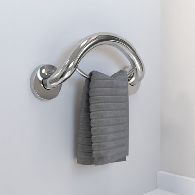 Porte-serviettes PLUS 14,5 po PLUS, conçu pour la sécurité de la salle de bain (capacité de 500 lb)