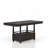 Deep Coffee Counter Height Dining Table
