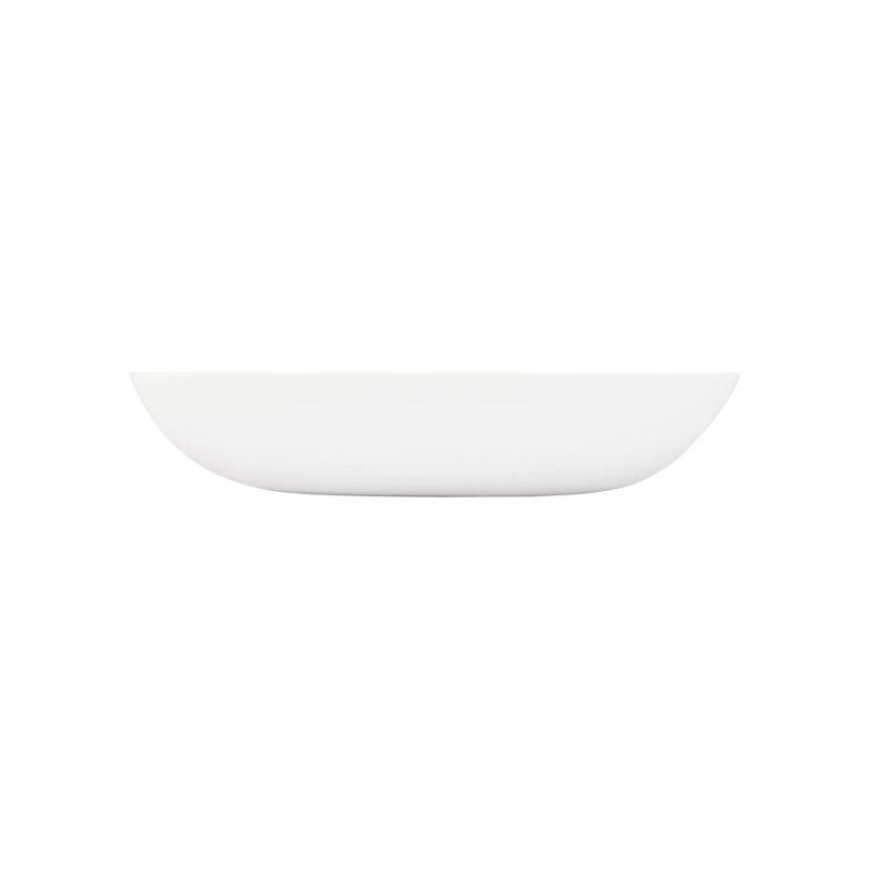 32'' White Matte Resin Rectangular Vessel Sink