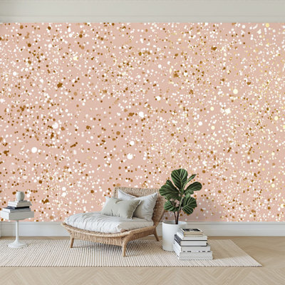 Peel and Stick Wallpaper 96" W x 69" H Modern Self Adhesive Wall Mural for Bedroom Luxury snow pale color seamless for