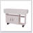 Modern Movable Folding Dining Table for Small Spaces, Rectangle Drop Leaf with Wheels and Drawer, Perfect for Compact Living