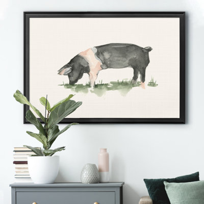 «Grazing Farm Animal IV», impression sur toile encadrée