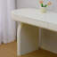 Bureaux en bois manufacturé blanc ovale-108074689