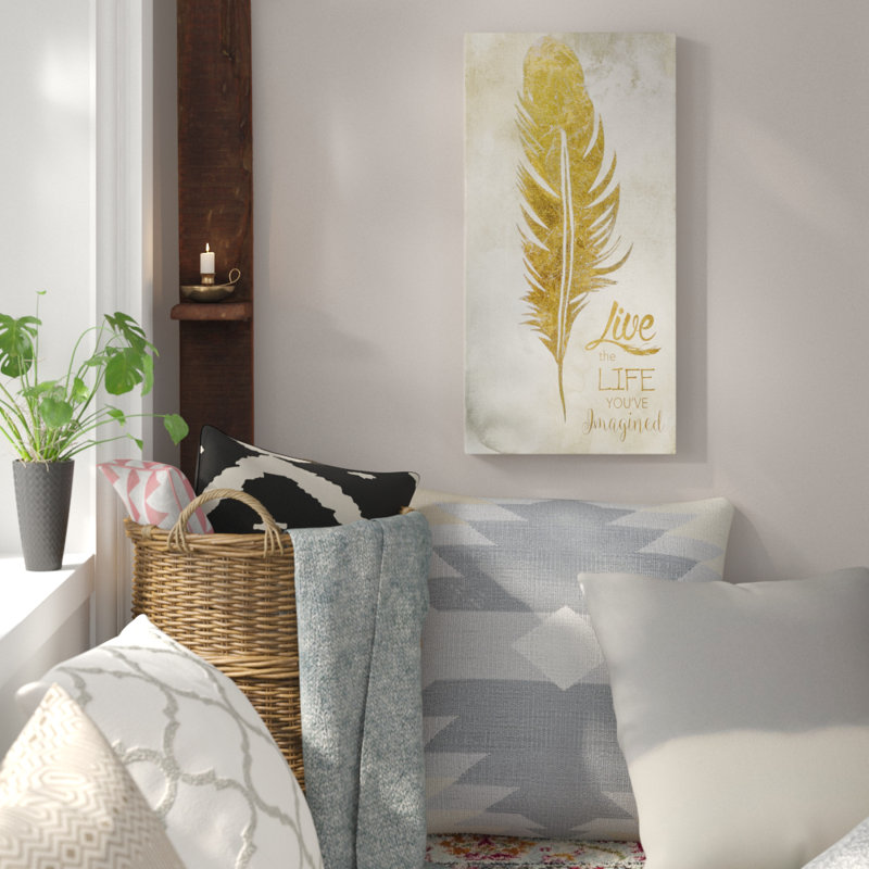 Art textuel sur toile tendue, H 20 po x l 40 po x P 1,5 po