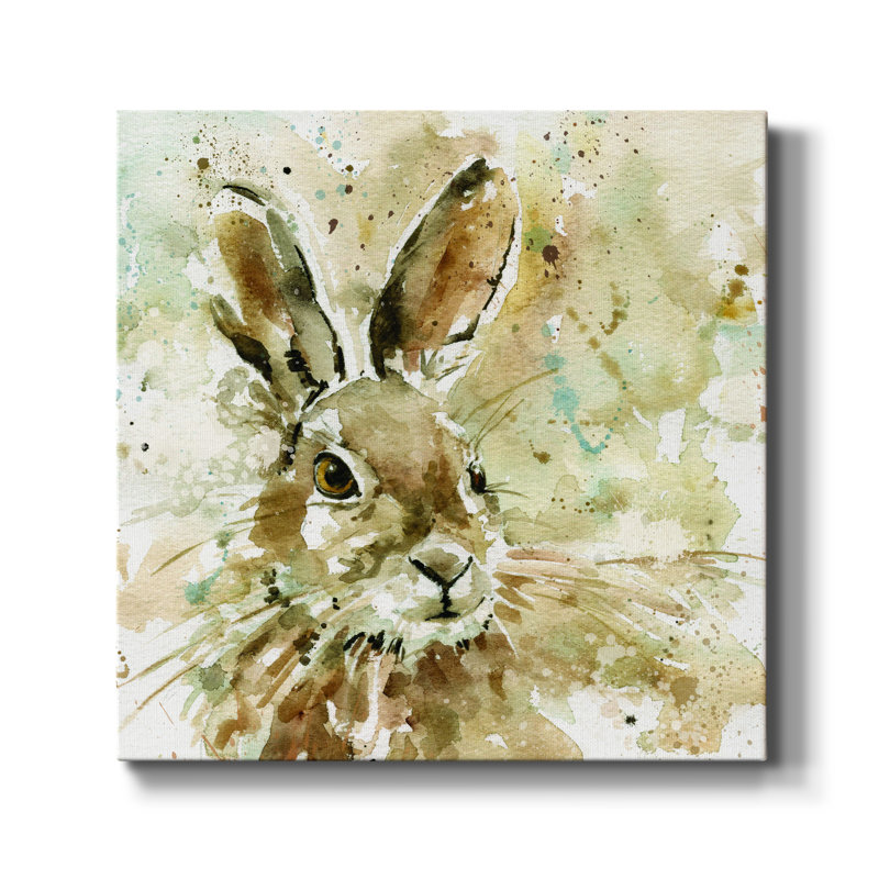 " Hare In Spring ", 16" H x 16" W x 1" D