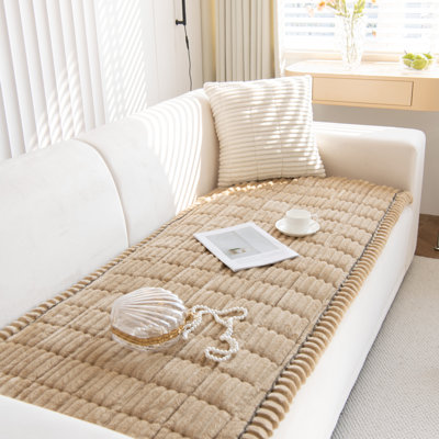 Tapis de coussin moelleux lavable pour animaux de compagnie, housses de canapé