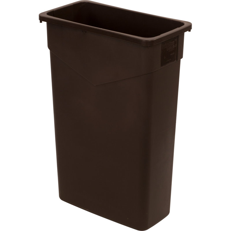 Poubelle 23 gallons trimline, Marron foncé