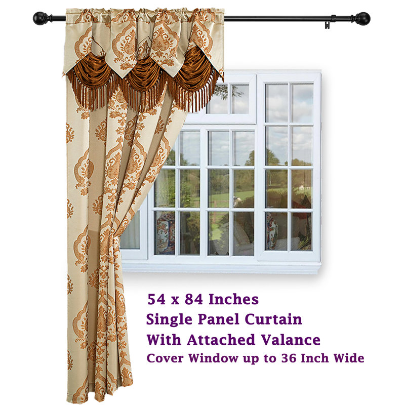 ALEXA Room Darkening Curtain, Dark Beige