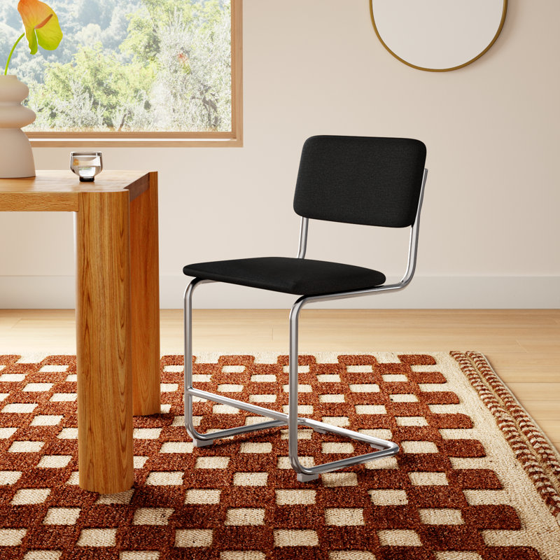 Walsh Linen Dining Chair, Black