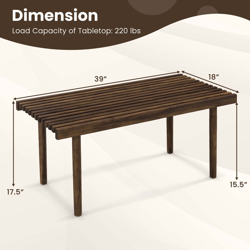 Chano Solid Wood Coffee Table