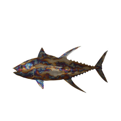 Jack fish wall mounted laser cut steel - Size: 37"L x 2"W x 18"H.
