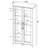 Myerson Grey Driftwood 2-Door Engineered Wood Tall Cabinet